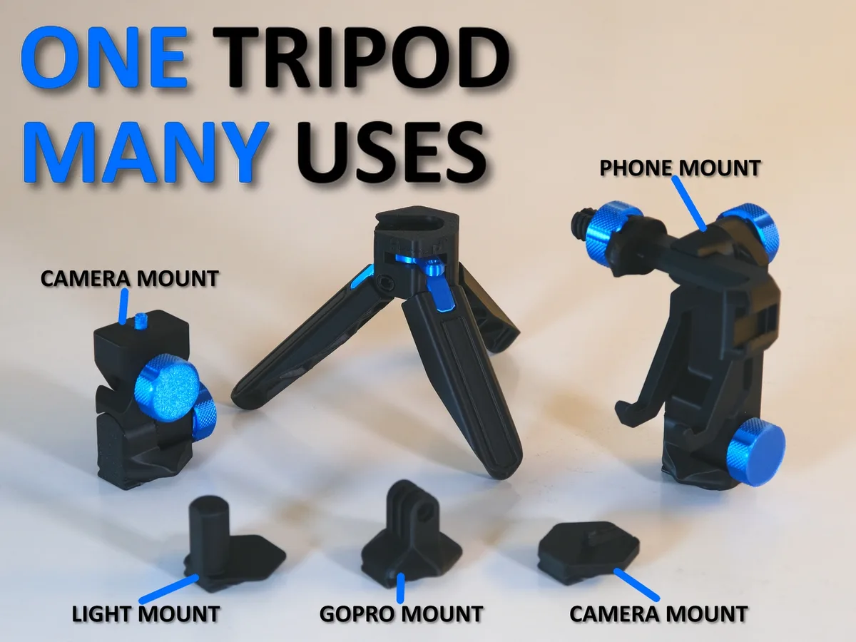 Trípode modular de zapata rápida