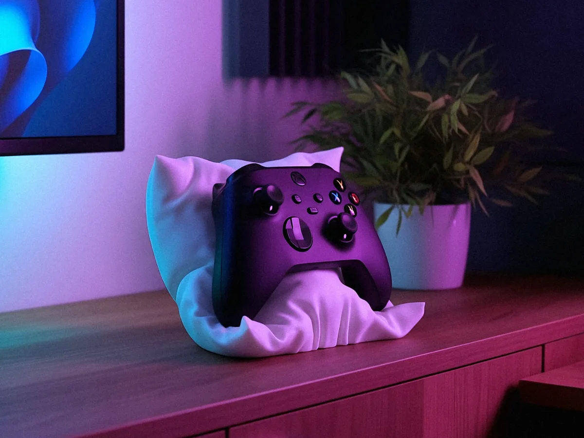 Soporte de joystick con forma de almohadón