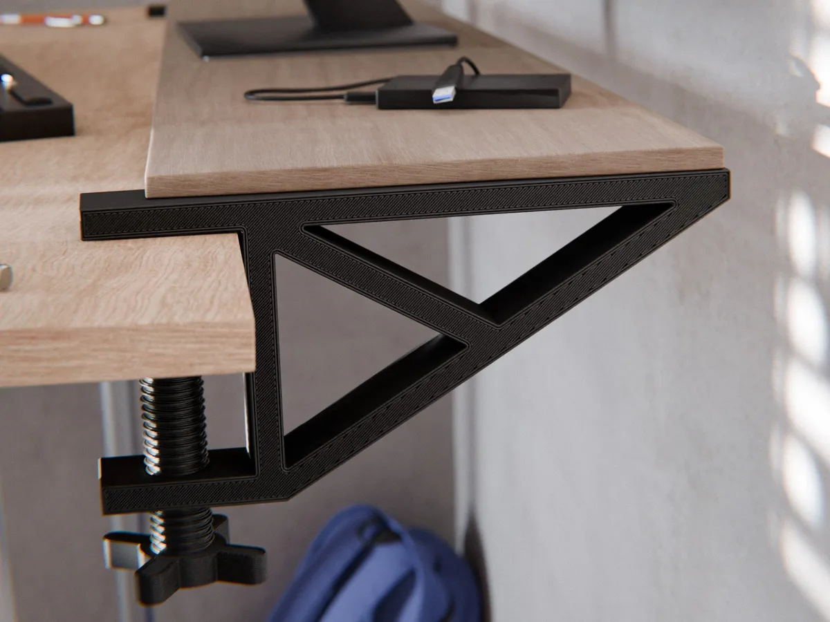 Morsa de mesa con extensión