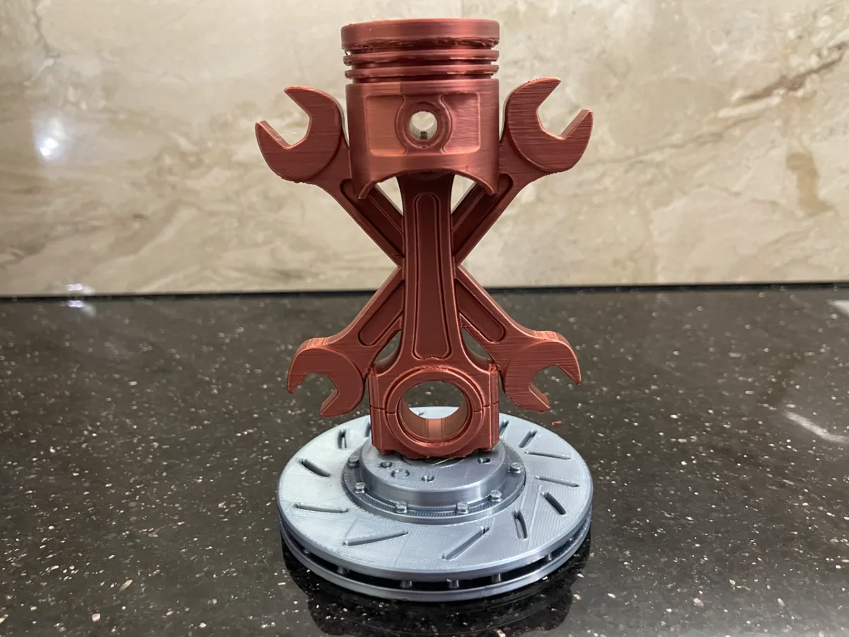 Trofeo de pistón y llaves