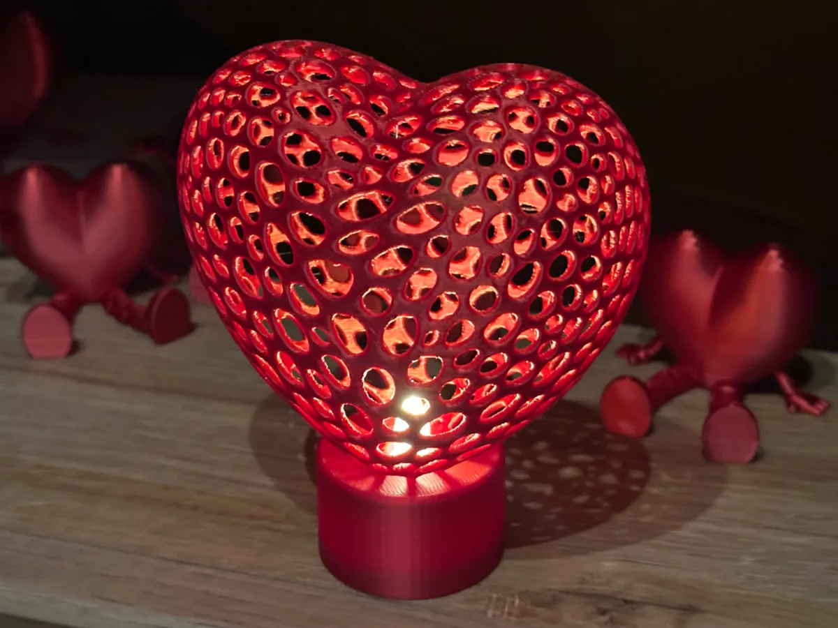 Lámpara de vela para San Valentín