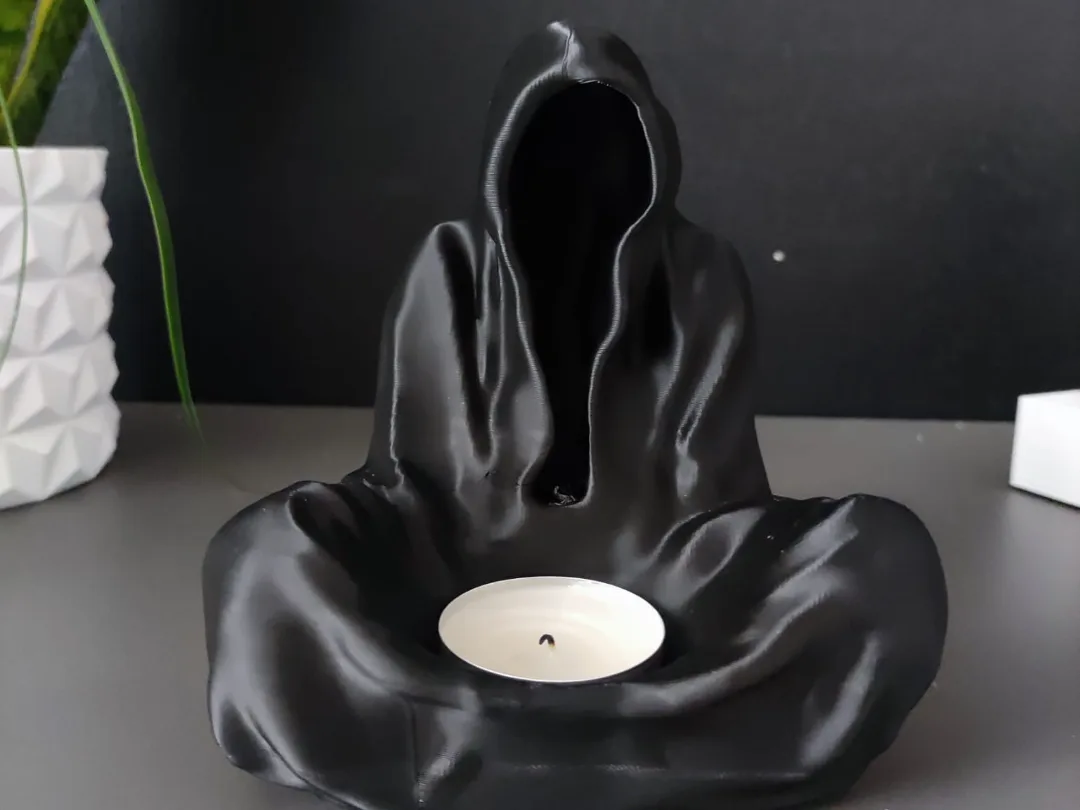 Portavela con calavera