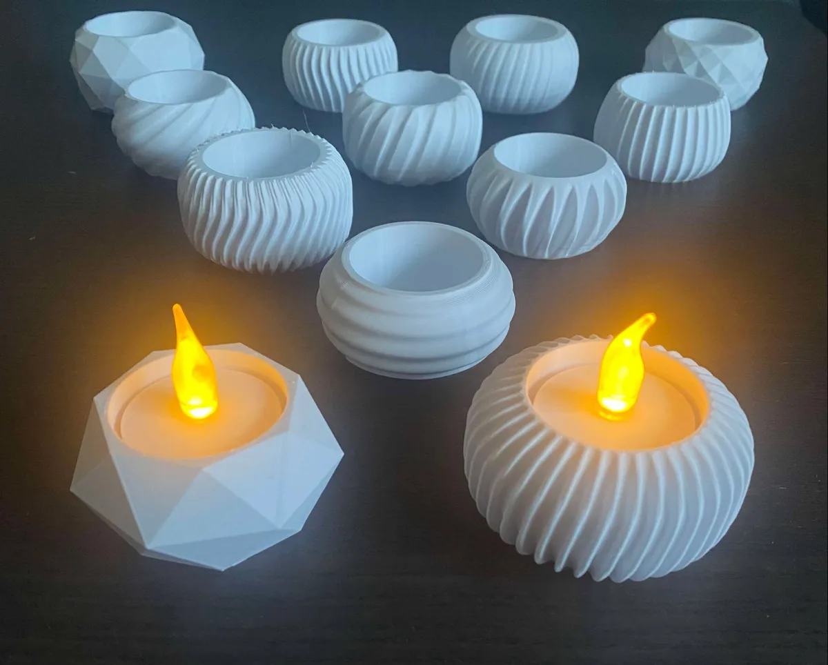 Juego de doce portavelas