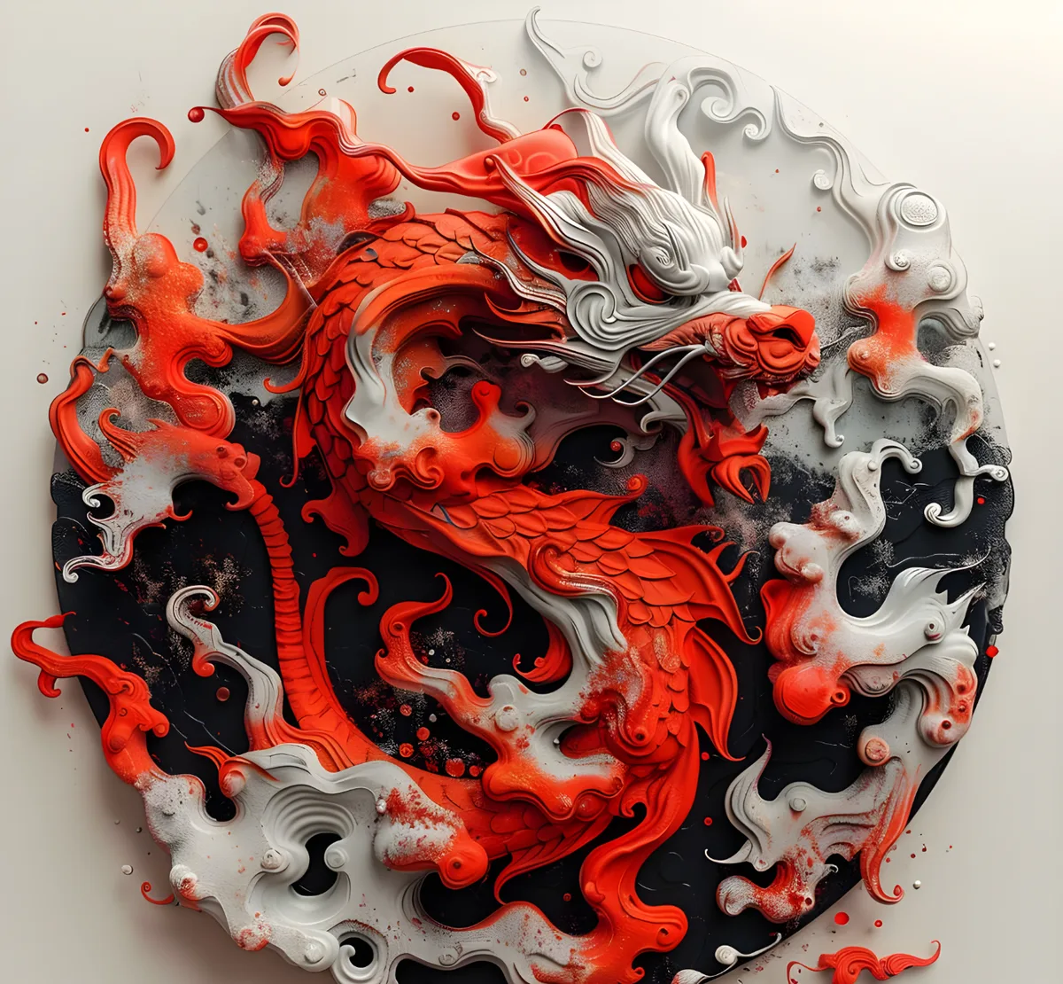 Dragón sobre la nube