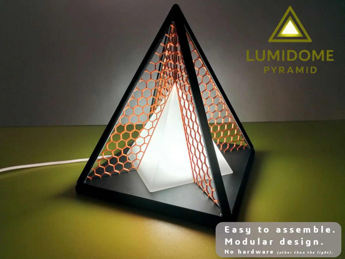 Lámpara pirámide de luz