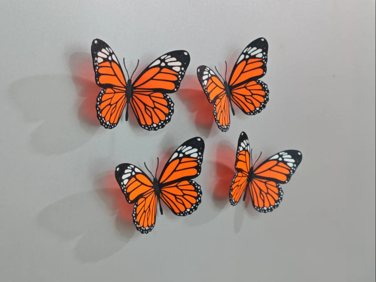 Imán de heladera con mariposa