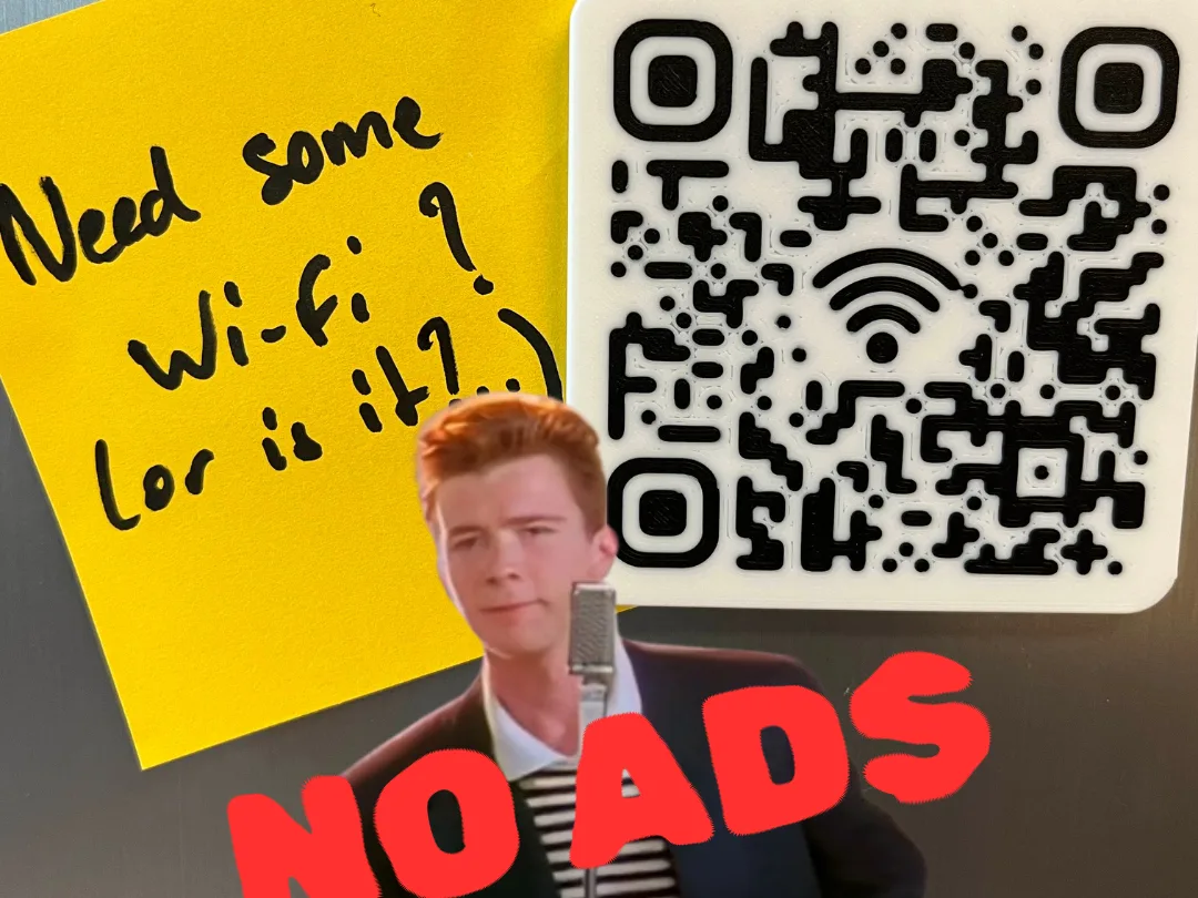 Imán con código para la clave del wifi