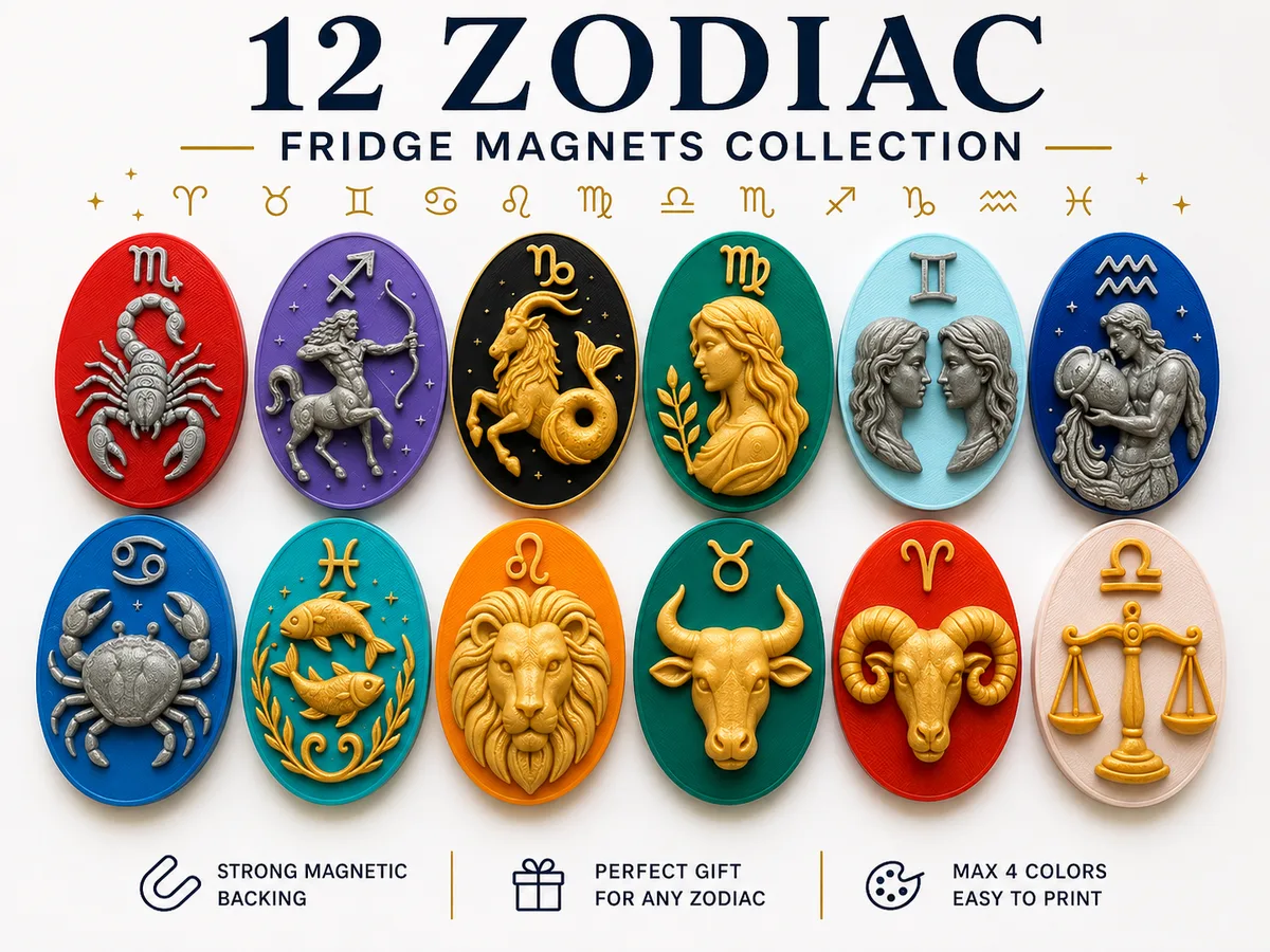 Imanes de los doce signos del zodíaco