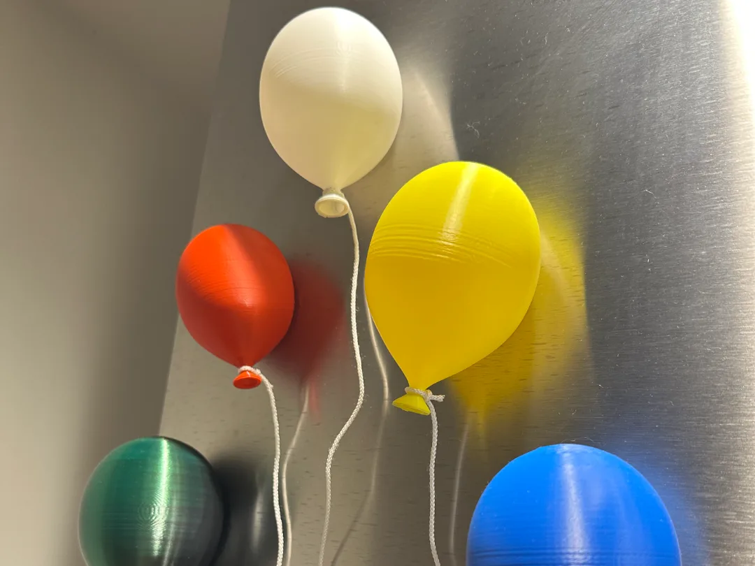 Globos magnéticos para la heladera
