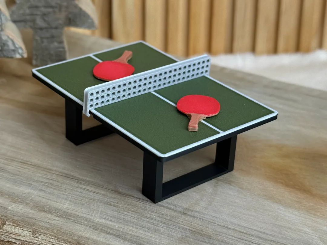 Mesa de ping pong en miniatura
