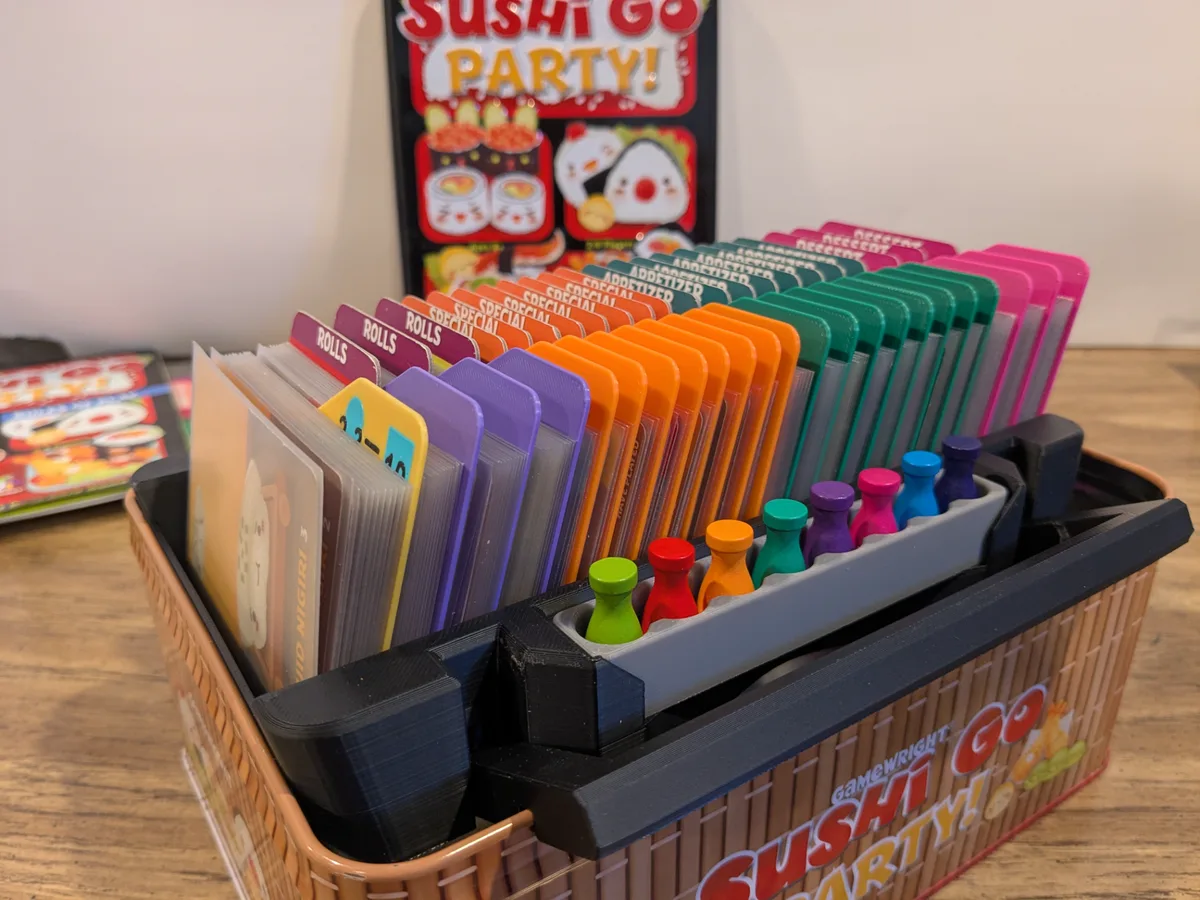 Bandeja organizadora para juego de cartas por rondas