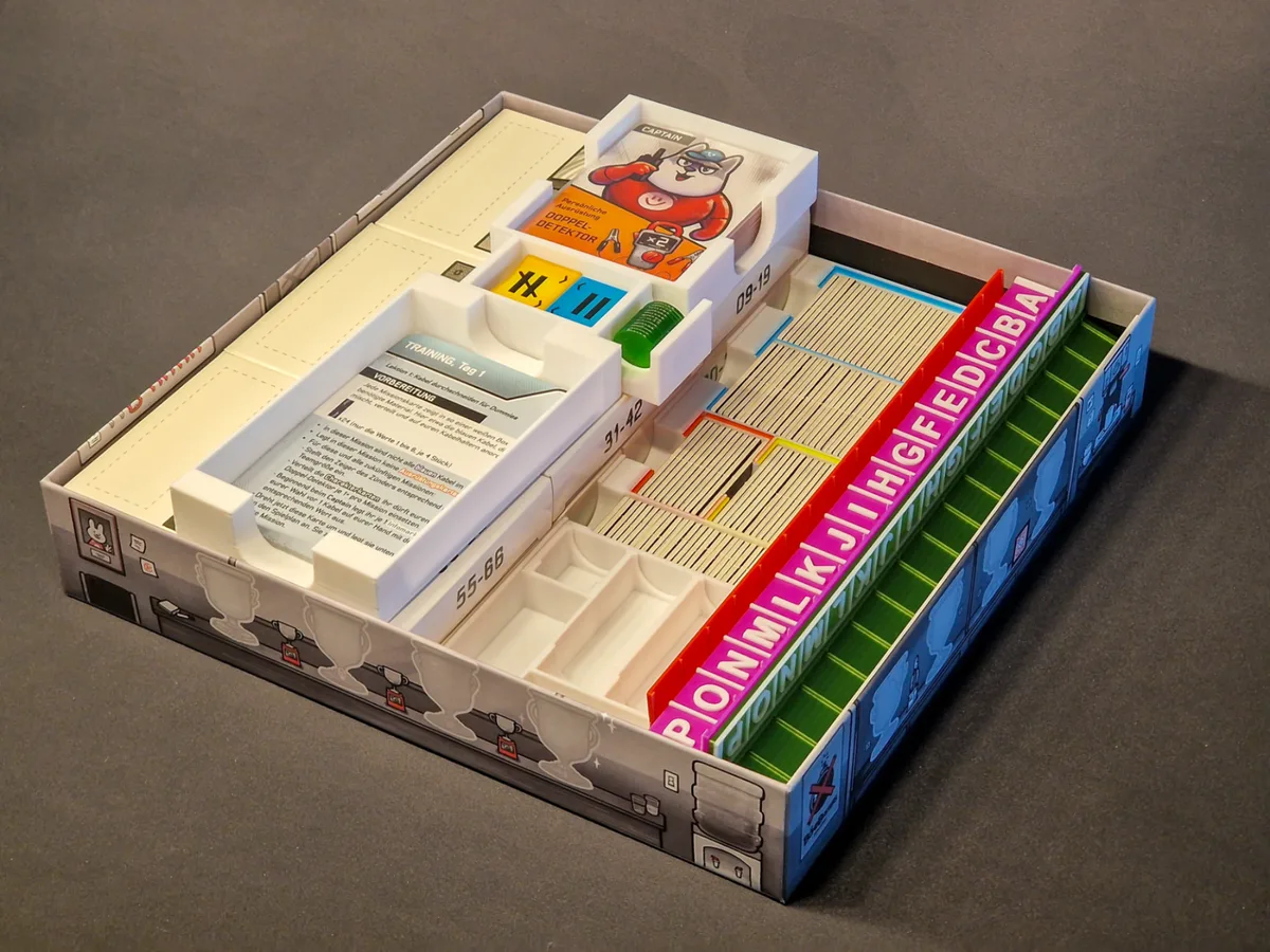 Bandeja organizadora para juego de mesa de fichas chicas