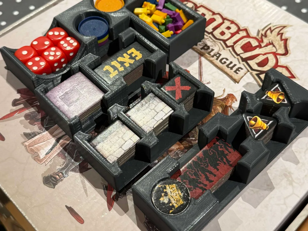 Organizadores de fichas para juego de mesa cooperativo