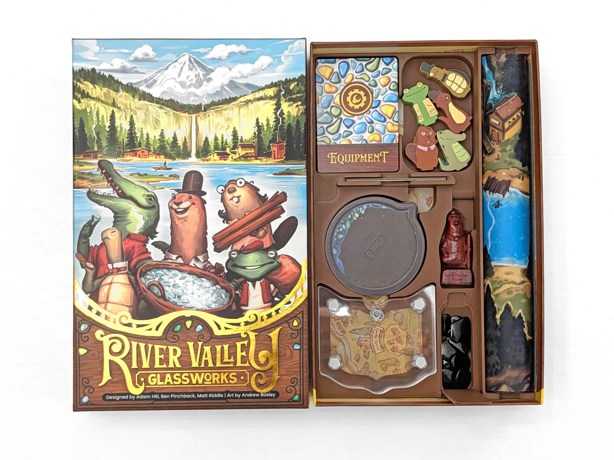 Organizador para juego de mesa de vidrios