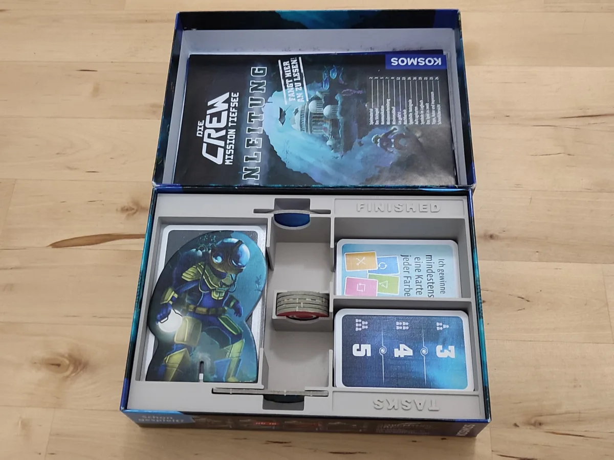 Bandeja organizadora para juego de cartas con tablero