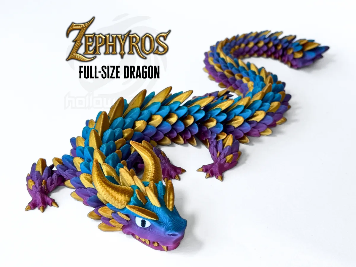 Dragón articulado de tamaño completo