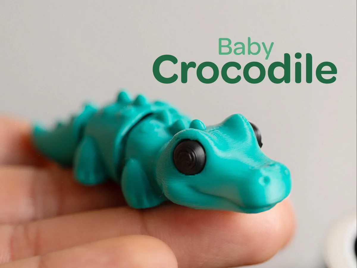 Cocodrilo articulado con argolla