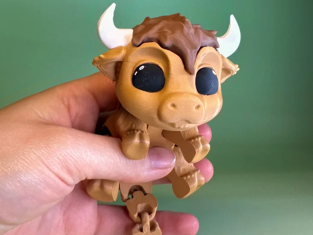 Vaca peluda articulada