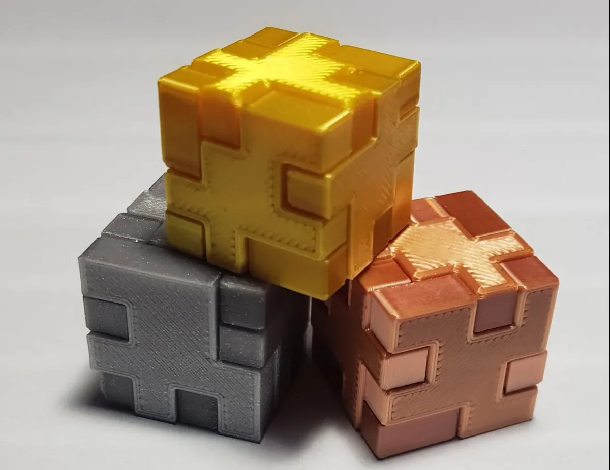 Cubo rompecabezas de encastre
