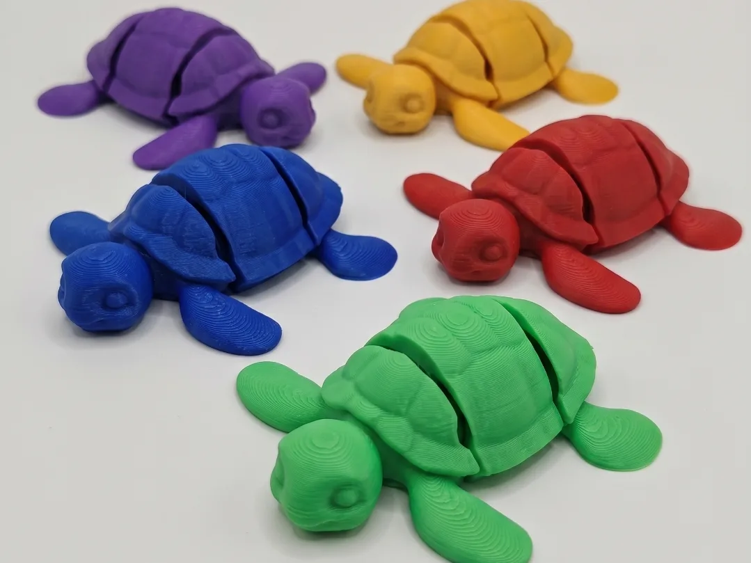 Tortuga articulada de impresión rápida
