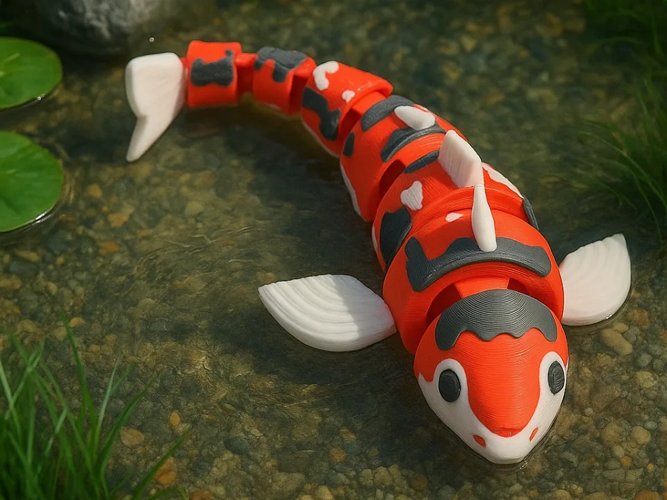 Carpa koi articulada