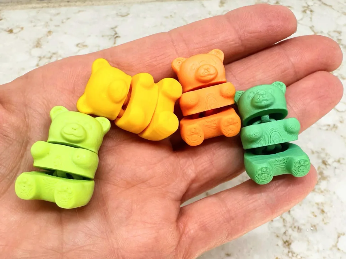 Ositos de goma articulados miniatura