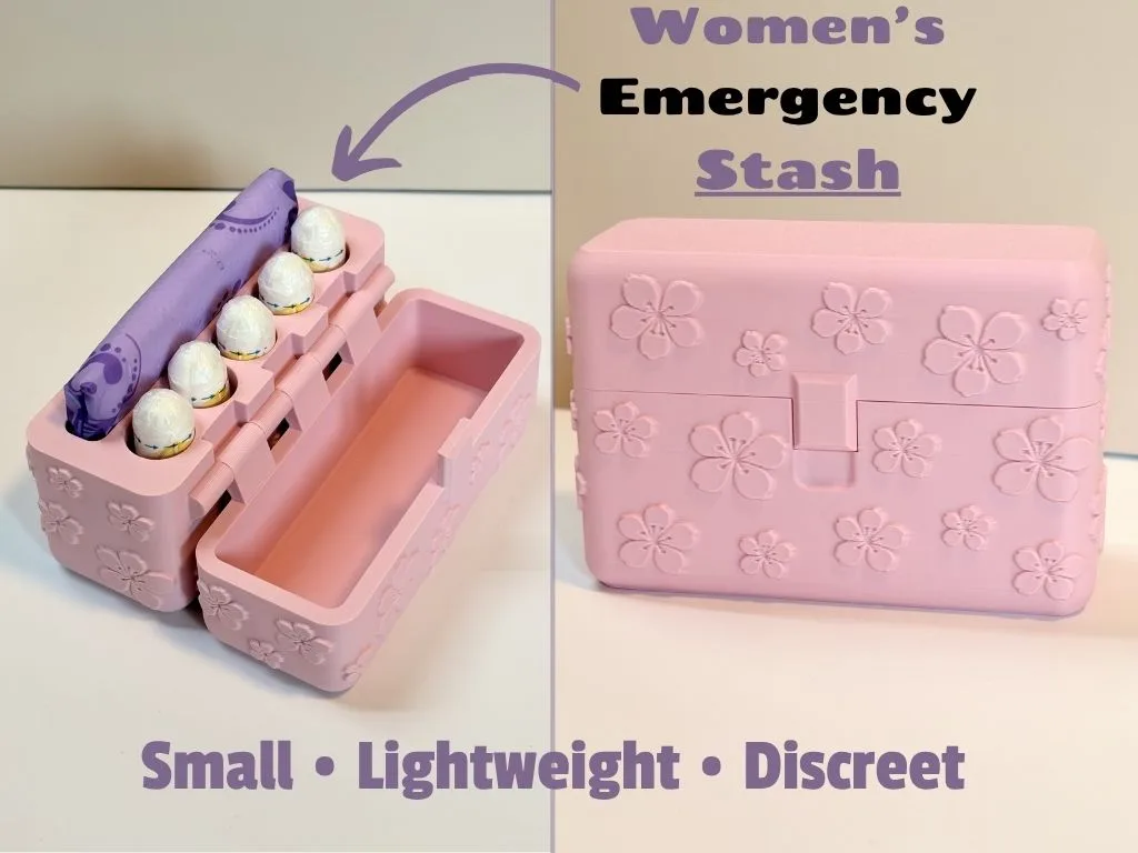 Estuche discreto de higiene femenina