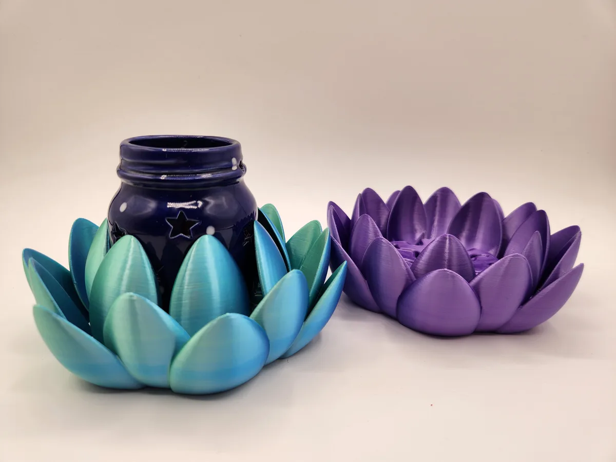 Posavasos flor de loto que se abre