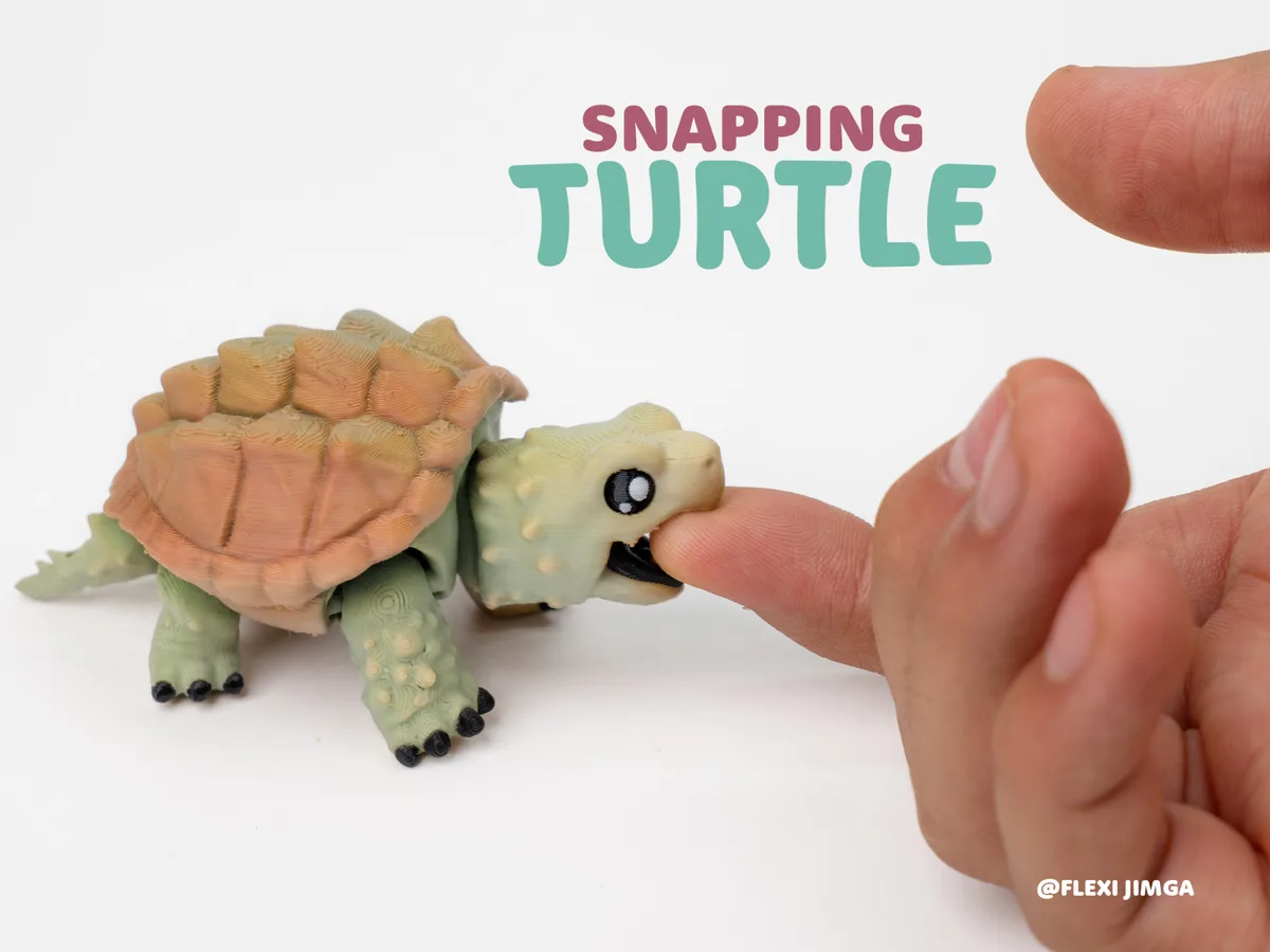 Tortuga mordedora flexible llavero