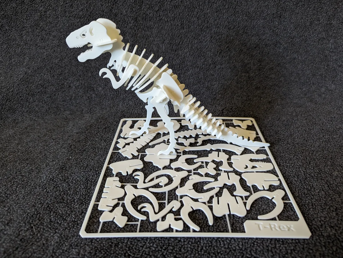 Esqueleto de tiranosaurio para armar