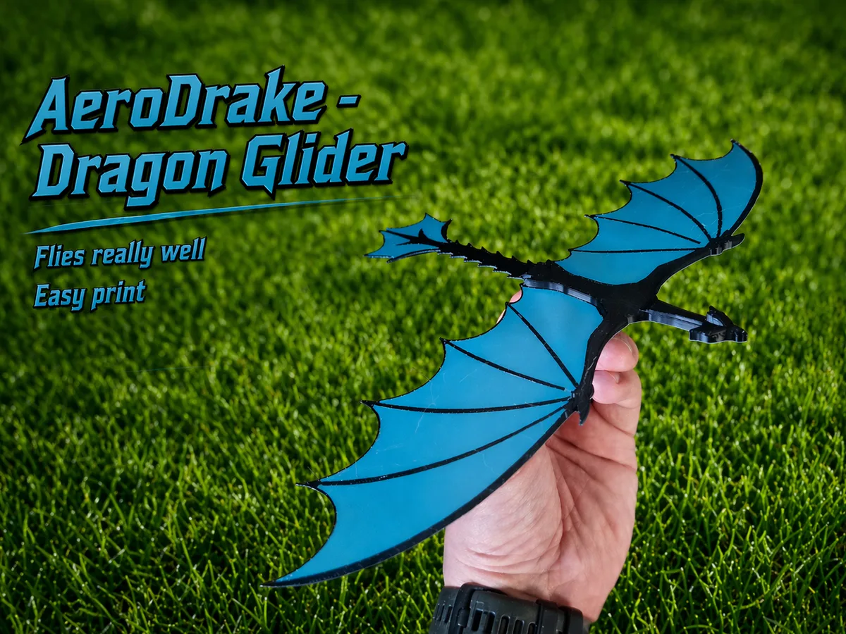 Planeador con forma de dragón
