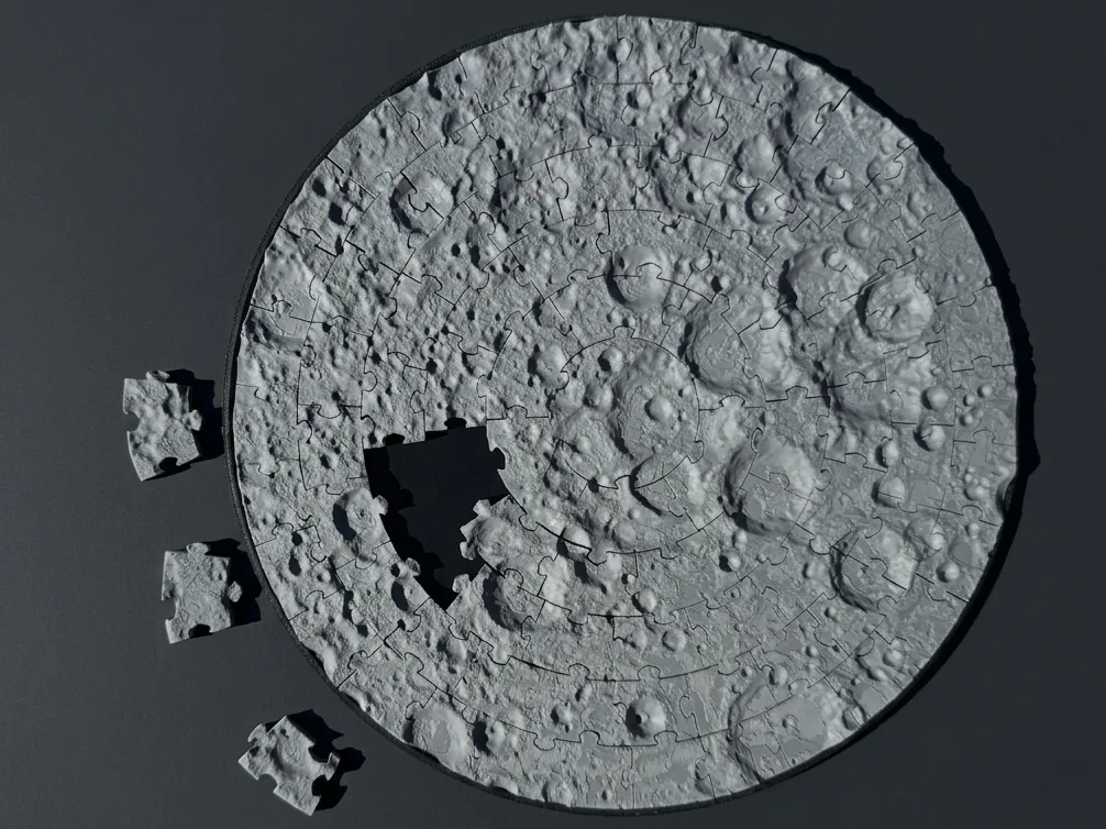 Rompecabezas de la superficie de la luna