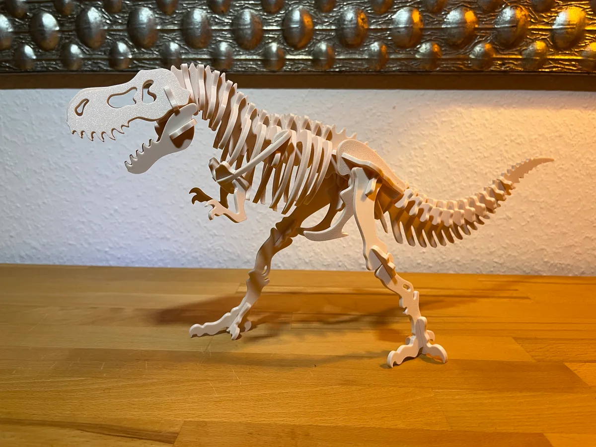 Rompecabezas tridimensional de tiranosaurio