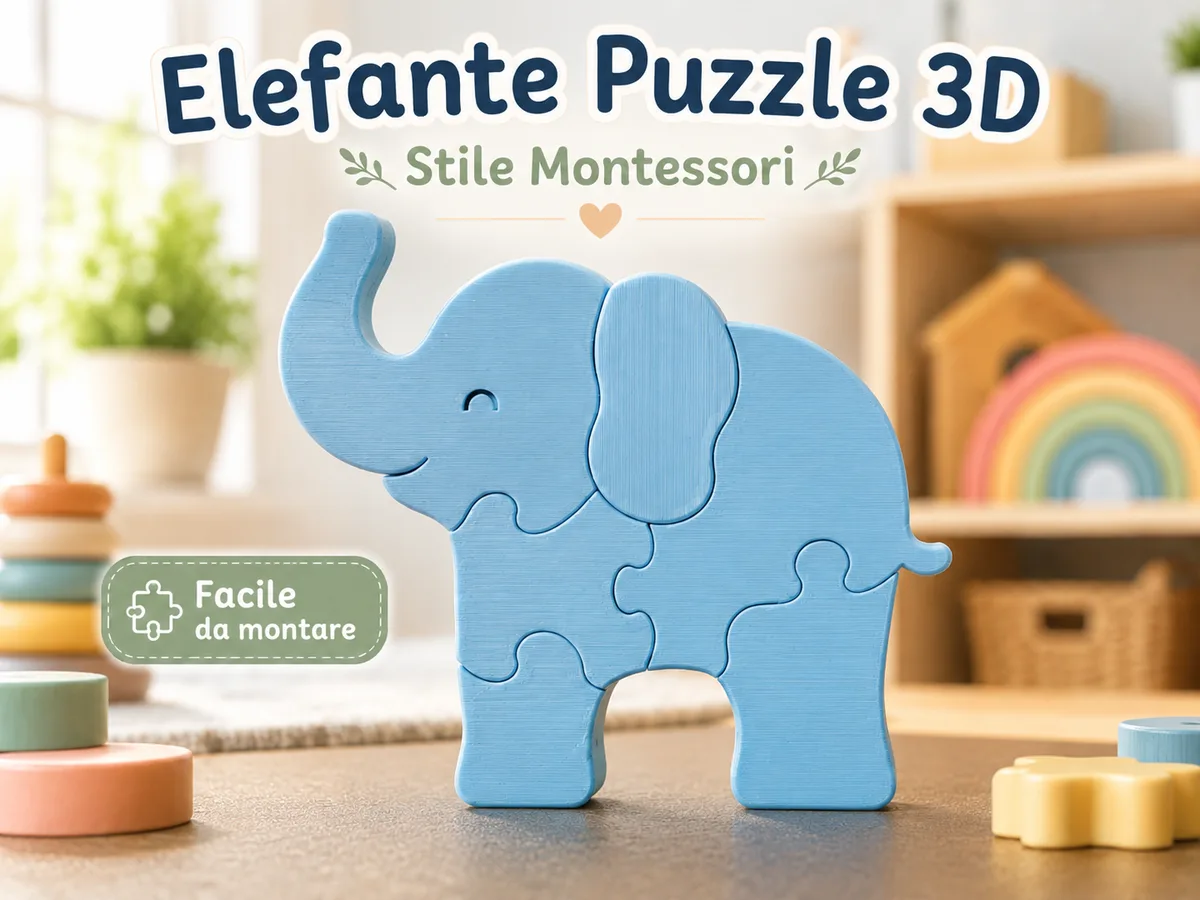 Rompecabezas de elefante para chicos