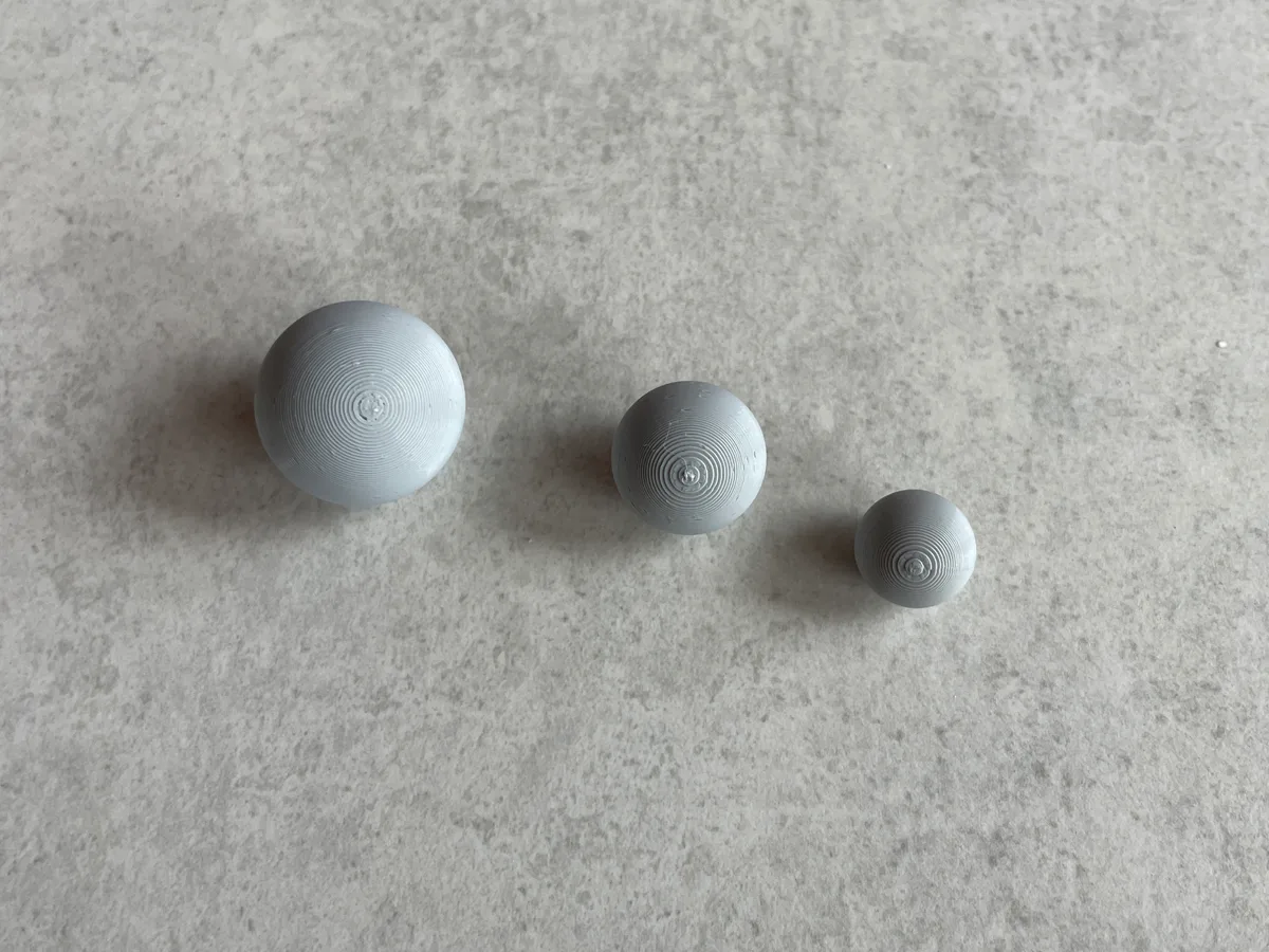 Bolitas impresas de mejor rodadura