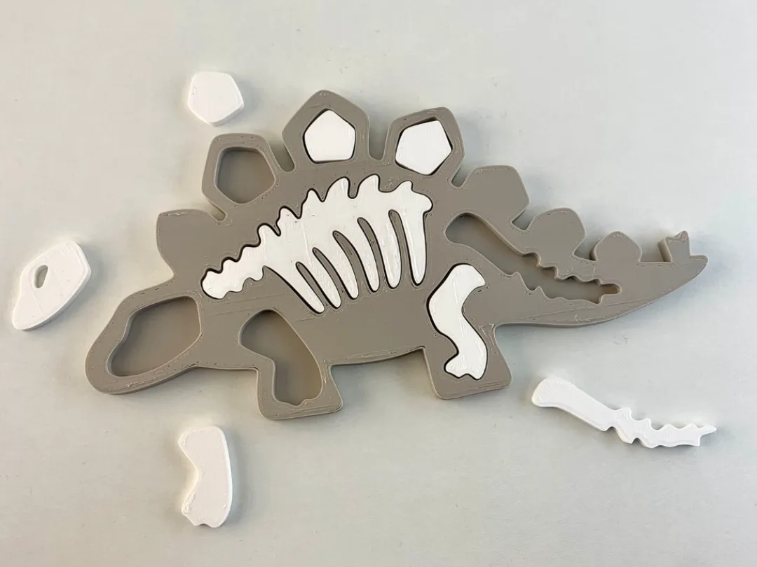 Rompecabezas de esqueleto de dinosaurio