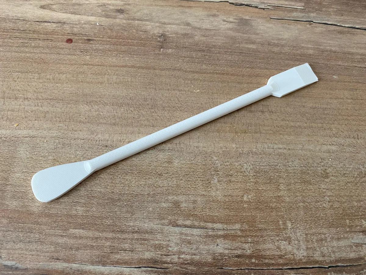 Espátula de laboratorio de dos puntas