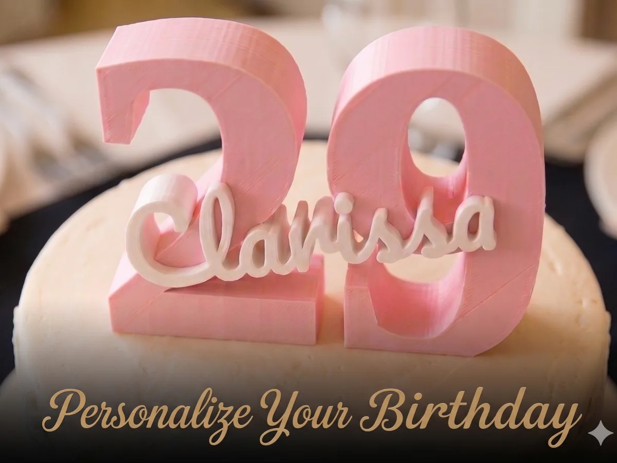 Adorno personalizado para torta
