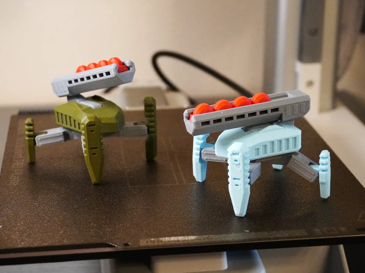 Robot lanzabombas para armar