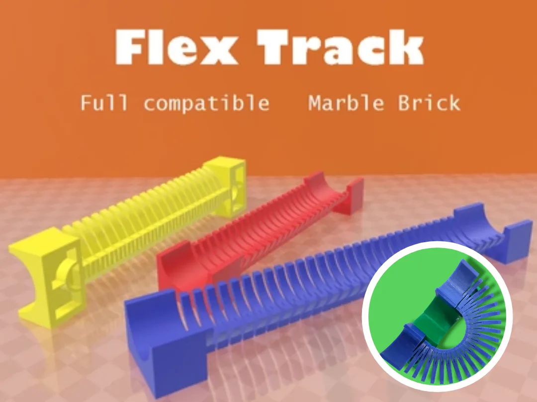 Pista flexible para circuito de bloques