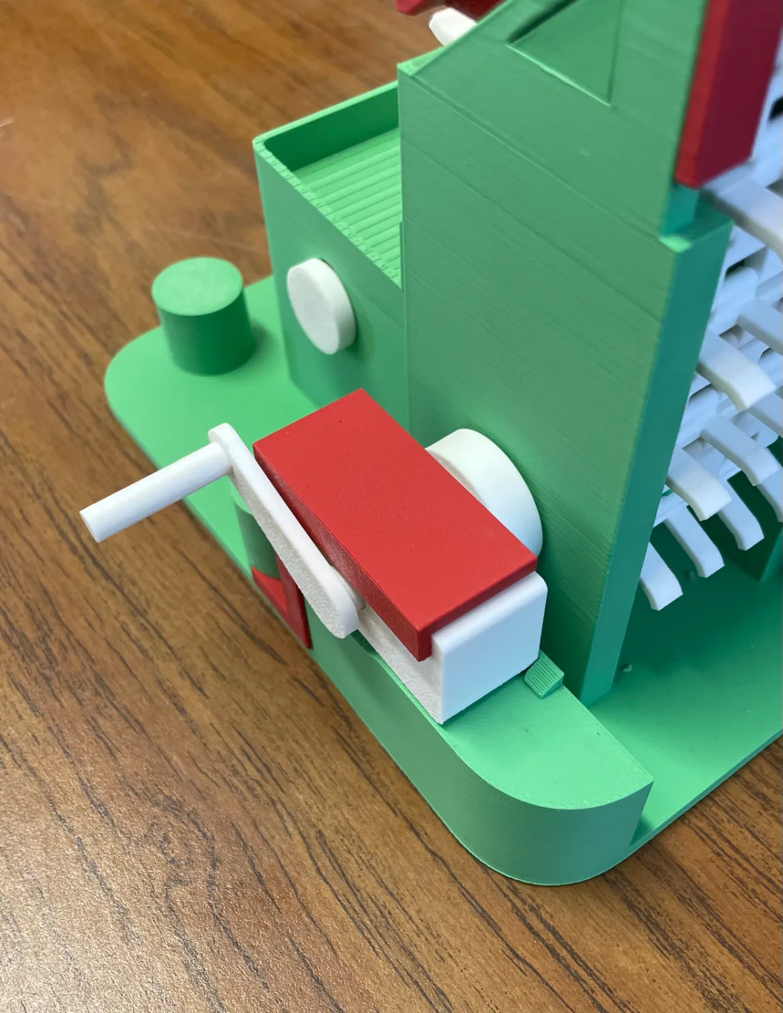 Manivela elevadora para circuito de bolitas