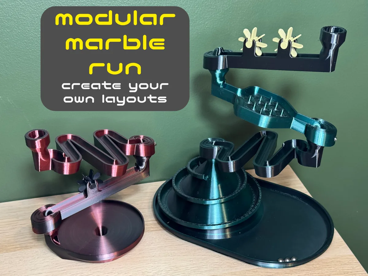 Circuito de bolitas modular apilable