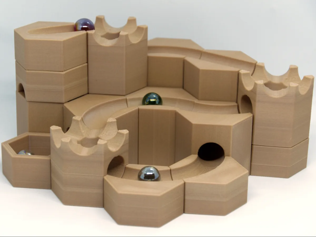 Circuito de bolitas modular, primera versión