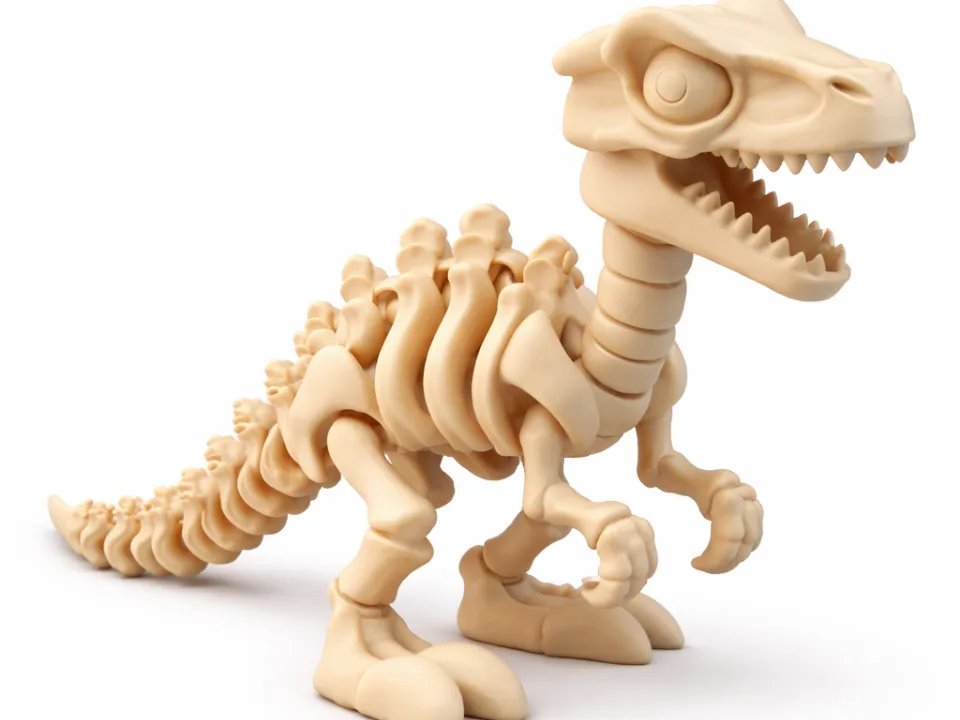 Esqueleto de tiranosaurio chiquito