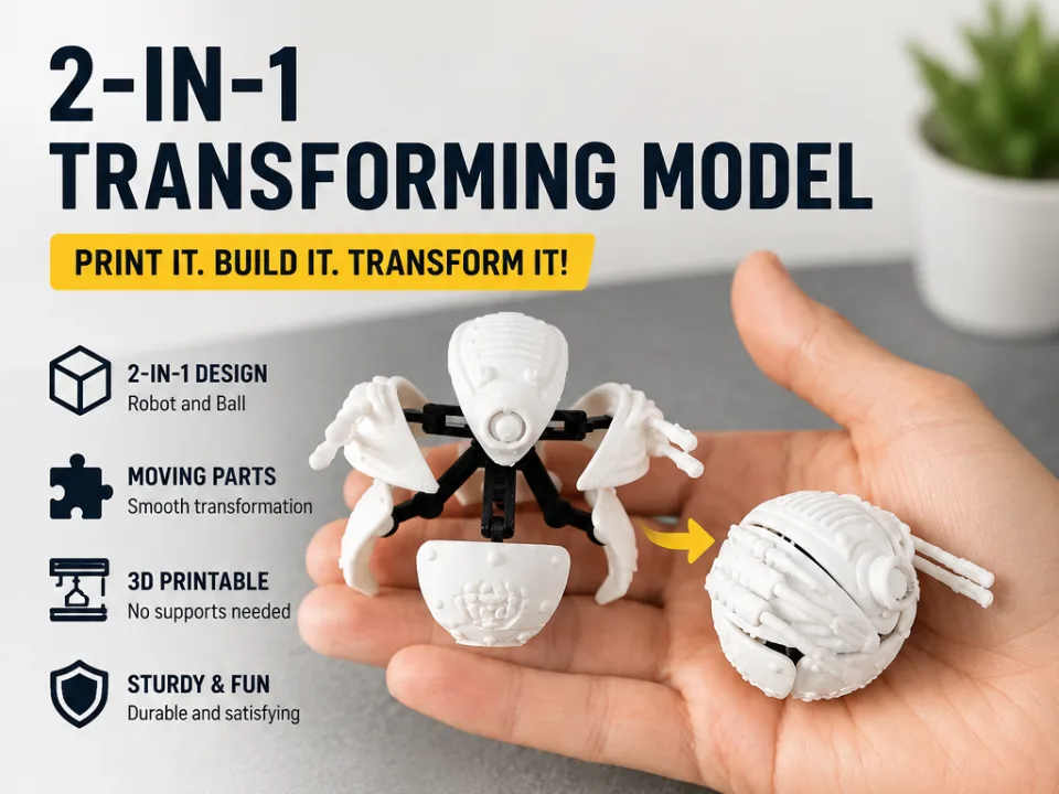 Robot esfera que se transforma
