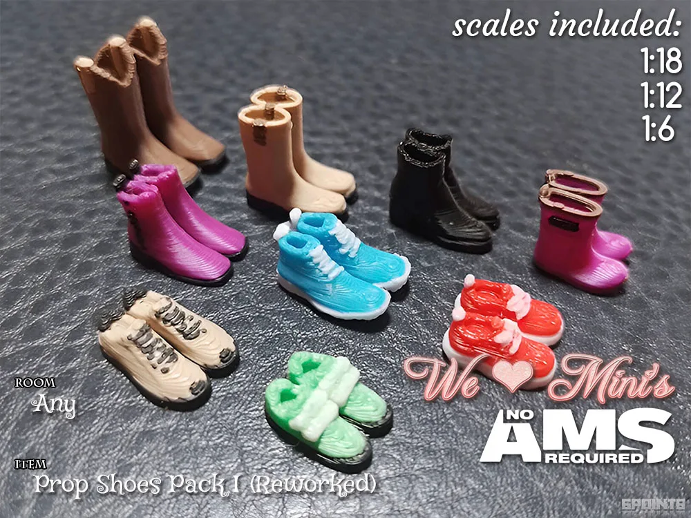 Zapatos en miniatura para muñecas