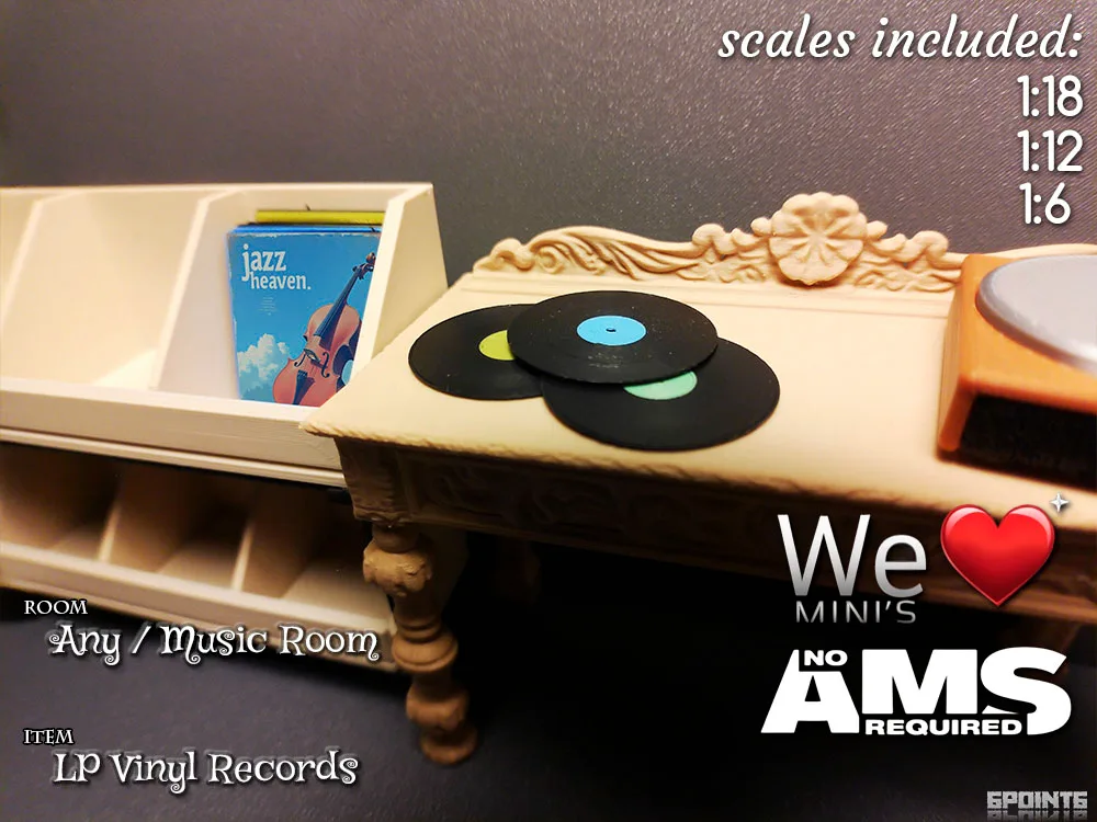 Discos de vinilo en miniatura