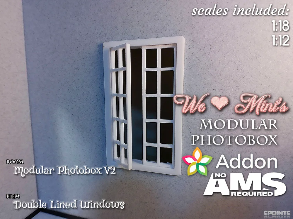 Ventanas para caja de fotos modular