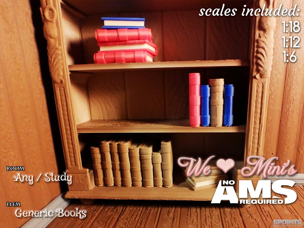 Libros en miniatura para casa de muñecas