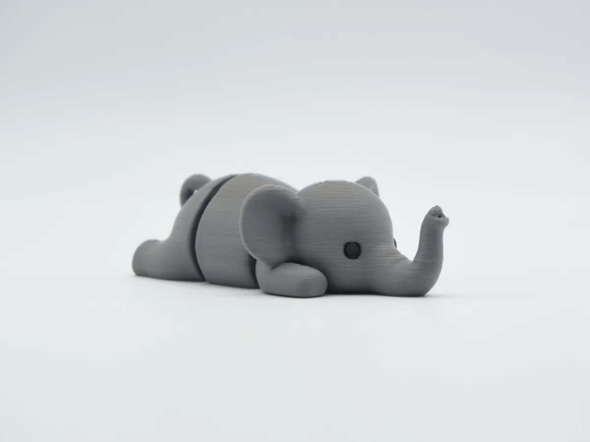 Elefante articulado de llavero